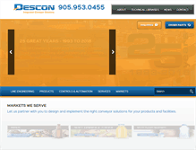 Tablet Screenshot of desconconveyor.com